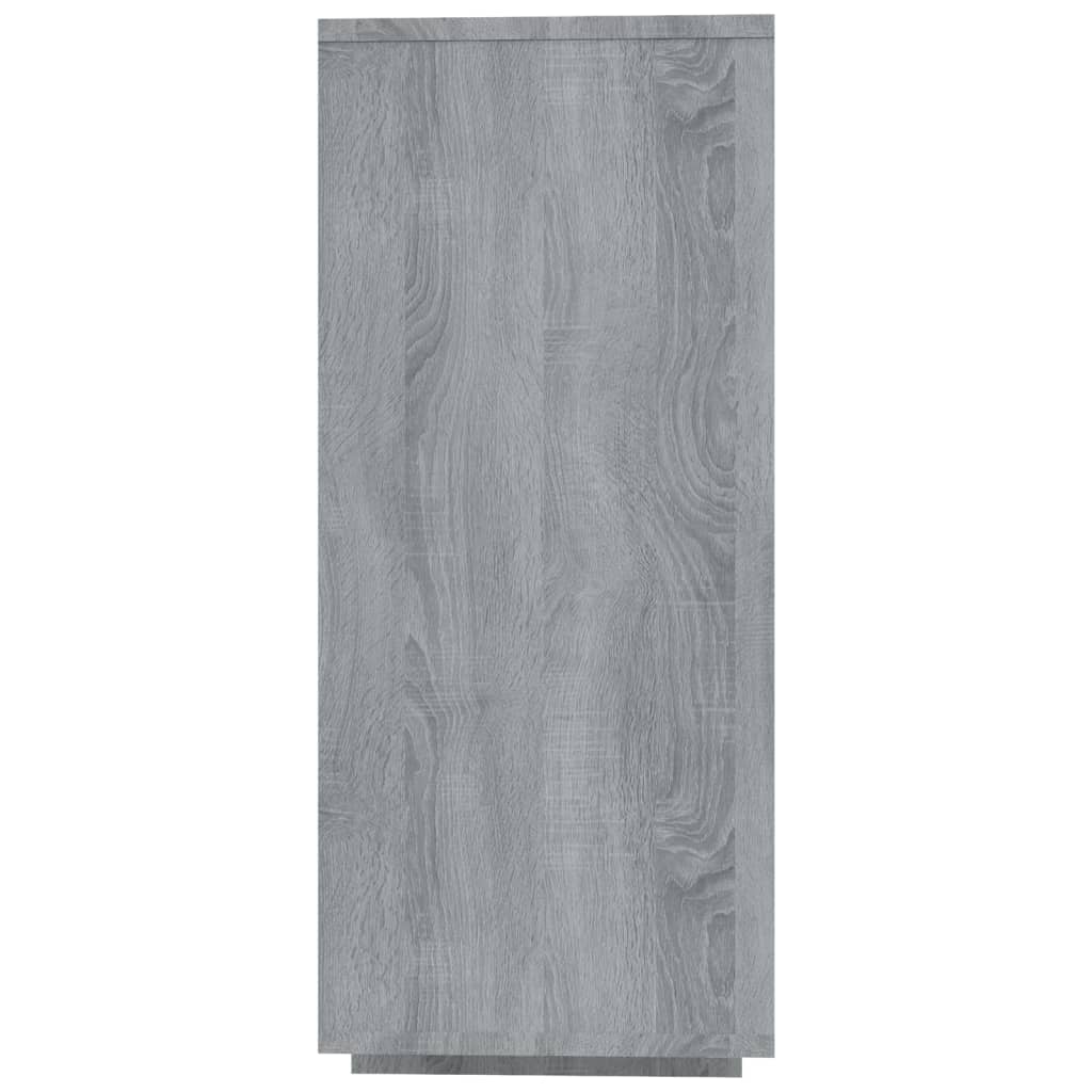 Sideboard Grau Sonoma 120x30x75 cm Holzwerkstoff
