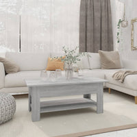 Thumbnail for Couchtisch Grau Sonoma 102x55x42 cm Holzwerkstoff