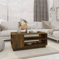 Thumbnail for Couchtisch Räuchereiche 102x55x43 cm Holzwerkstoff