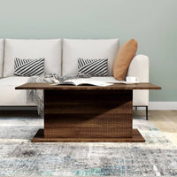 Thumbnail for Couchtisch Braun Eiche 102x55,5x40 cm Holzwerkstoff