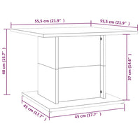 Thumbnail for Couchtisch Grau Sonoma 55,5x55,5x40 cm Holzwerkstoff