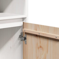 Thumbnail for Highboard Weiß 37x34x110 cm Massivholz Kiefer