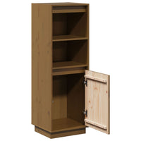 Thumbnail for Highboard Honigbraun 37x34x110 cm Massivholz Kiefer
