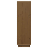 Thumbnail for Highboard Honigbraun 37x34x110 cm Massivholz Kiefer