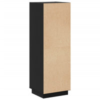 Thumbnail for Highboard Schwarz 37x34x110 cm Massivholz Kiefer