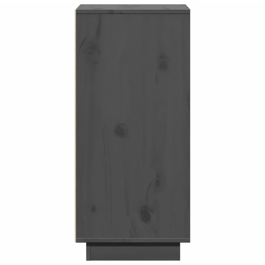 Sideboard Grau 31,5x34x75 cm Massivholz Kiefer
