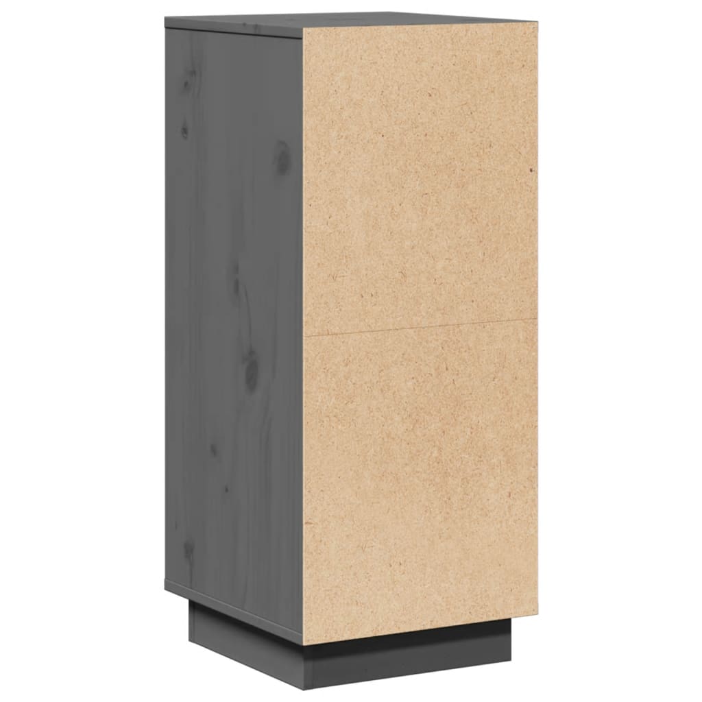 Sideboard Grau 31,5x34x75 cm Massivholz Kiefer