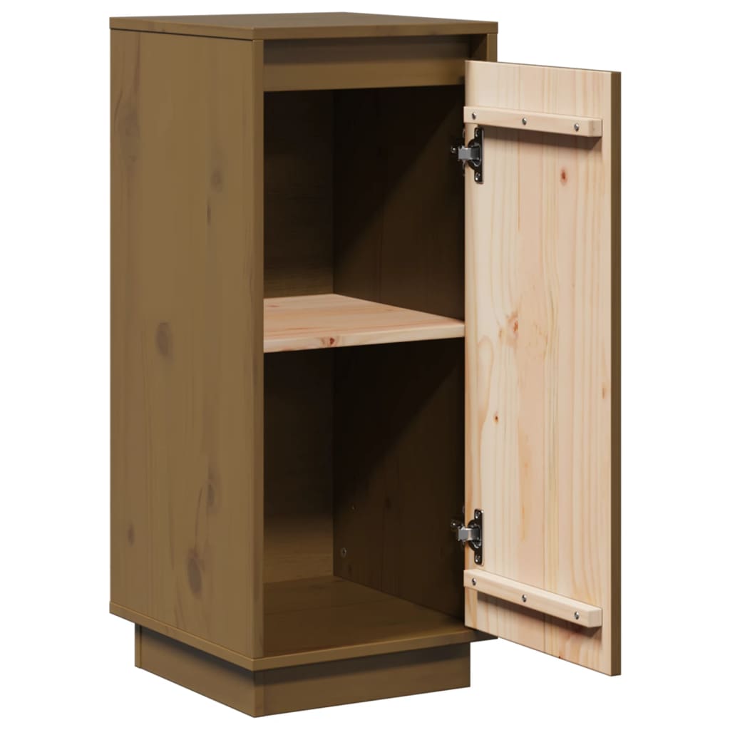 Sideboard Honigbraun 31,5x34x75 cm Massivholz Kiefer