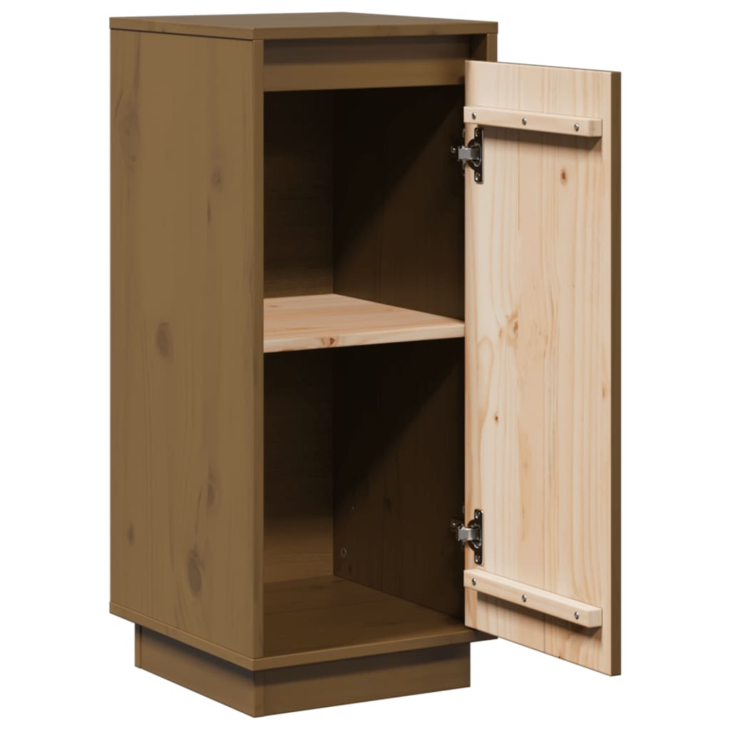 Sideboards 2 Stk. Honigbraun 31,5x34x75 cm Massivholz Kiefer
