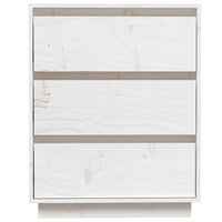 Thumbnail for Sideboard Weiß 60x34x75 cm Massivholz Kiefer