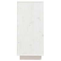 Thumbnail for Sideboard Weiß 60x34x75 cm Massivholz Kiefer
