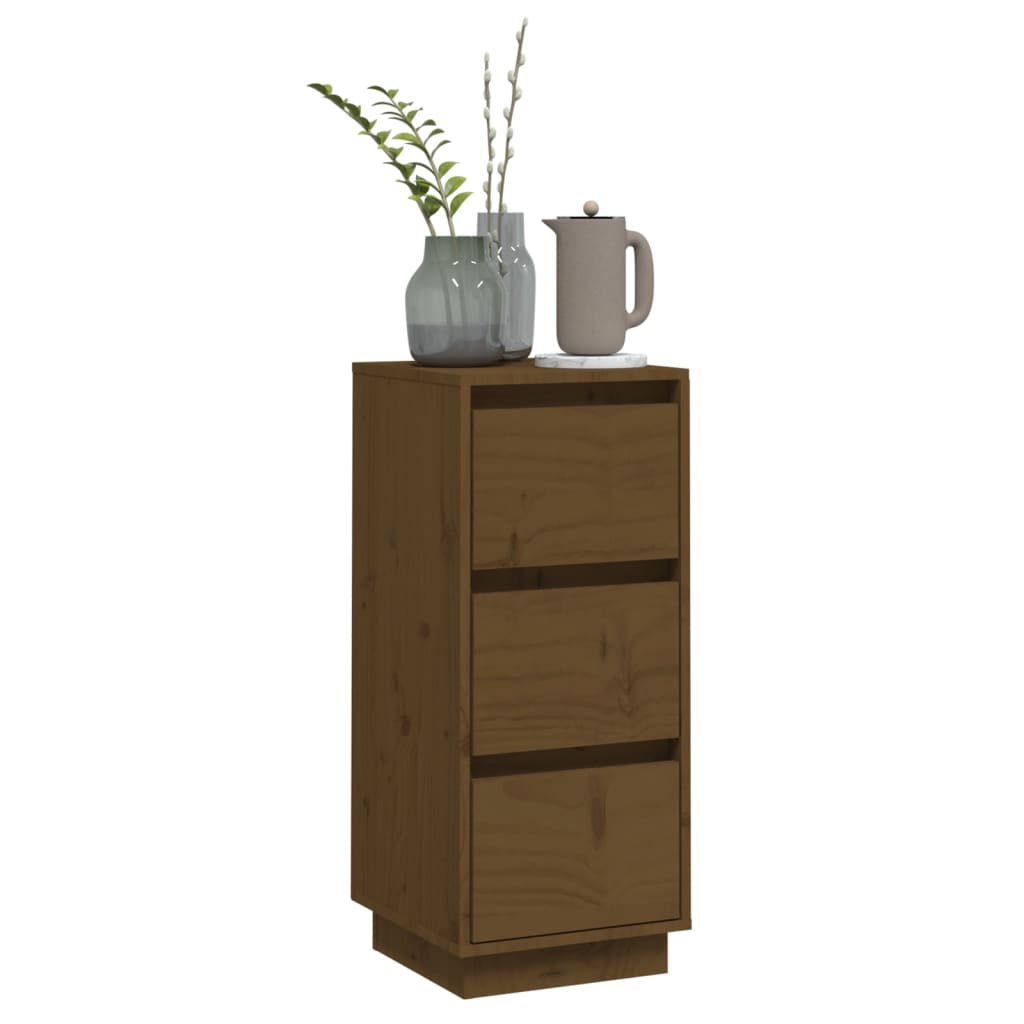 Sideboard Honigbraun 32x34x75 cm Massivholz Kiefer