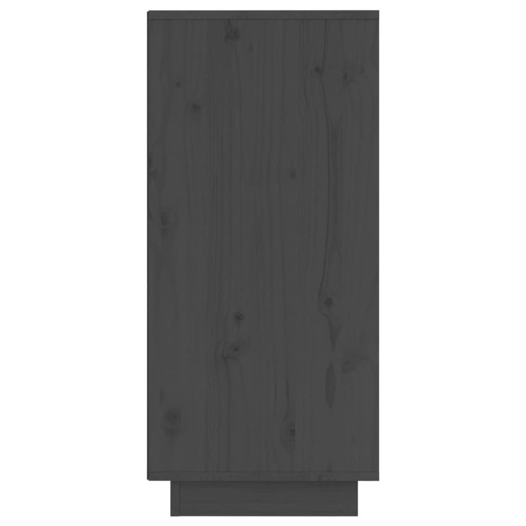 Sideboard Grau 31,5x34x75 cm Massivholz Kiefer