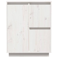 Thumbnail for Sideboard Weiß 60x34x75 cm Massivholz Kiefer