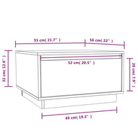 Thumbnail for Couchtisch Honigbraun 55x56x32 cm Massivholz Kiefer
