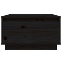 Thumbnail for Couchtisch Schwarz 55x56x32 cm Massivholz Kiefer