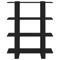 Thumbnail for Bücherregal/Raumteiler Schwarz 100x30x123,5 cm