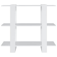 Thumbnail for Bücherregal/Raumteiler Weiß 100×30×87 cm