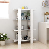 Thumbnail for Bücherregal/Raumteiler Hochglanz-Weiß 80x30x123,5cm