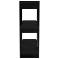 Thumbnail for Bücherregal/Raumteiler Schwarz 80x30x87 cm