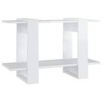 Thumbnail for Bücherregal/Raumteiler Hochglanz-Weiß 80x30x51 cm