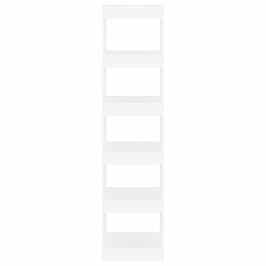 Bücherregal/Raumteiler Weiß 40x30x166 cm