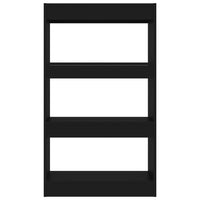 Thumbnail for Bücherregal/Raumteiler Schwarz 60x30x103 cm Holzwerkstoff