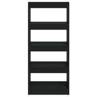 Thumbnail for Bücherregal/Raumteiler Schwarz 60x30x135 cm Holzwerkstoff