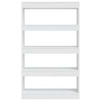 Thumbnail for Bücherregal/Raumteiler Weiß 80x30x135 cm Holzwerkstoff