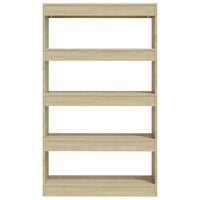 Thumbnail for Bücherregal/Raumteiler Sonoma-Eiche 80x30x135 cm Holzwerkstoff