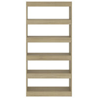 Thumbnail for Bücherregal/Raumteiler Sonoma-Eiche 80x30x166 cm Holzwerkstoff