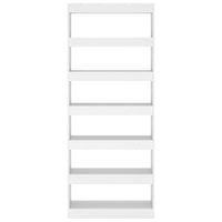 Thumbnail for Bücherregal/Raumteiler Weiß 80x30x198 cm Holzwerkstoff
