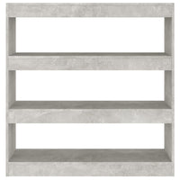 Thumbnail for Bücherregal/Raumteiler Betongrau 100x30x103 cm