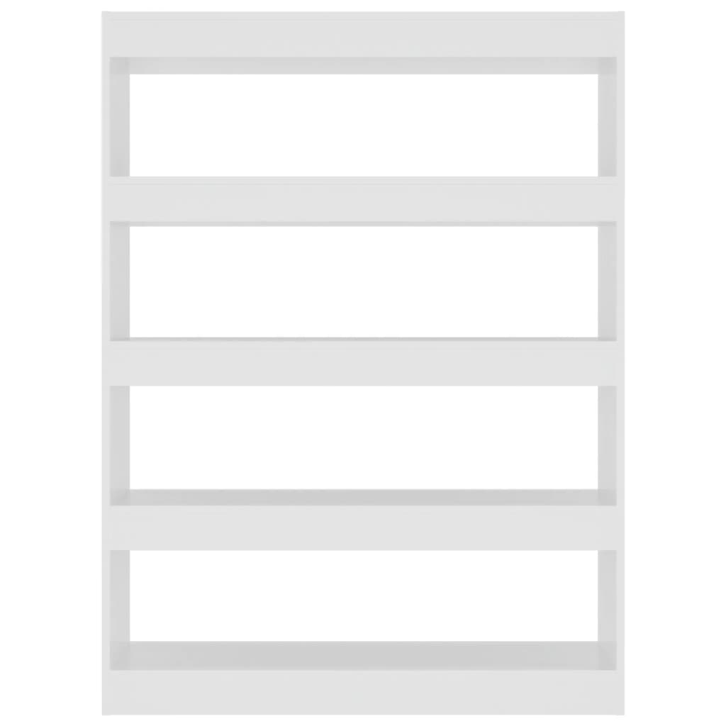 Bücherregal/Raumteiler Weiß 100x30x135 cm