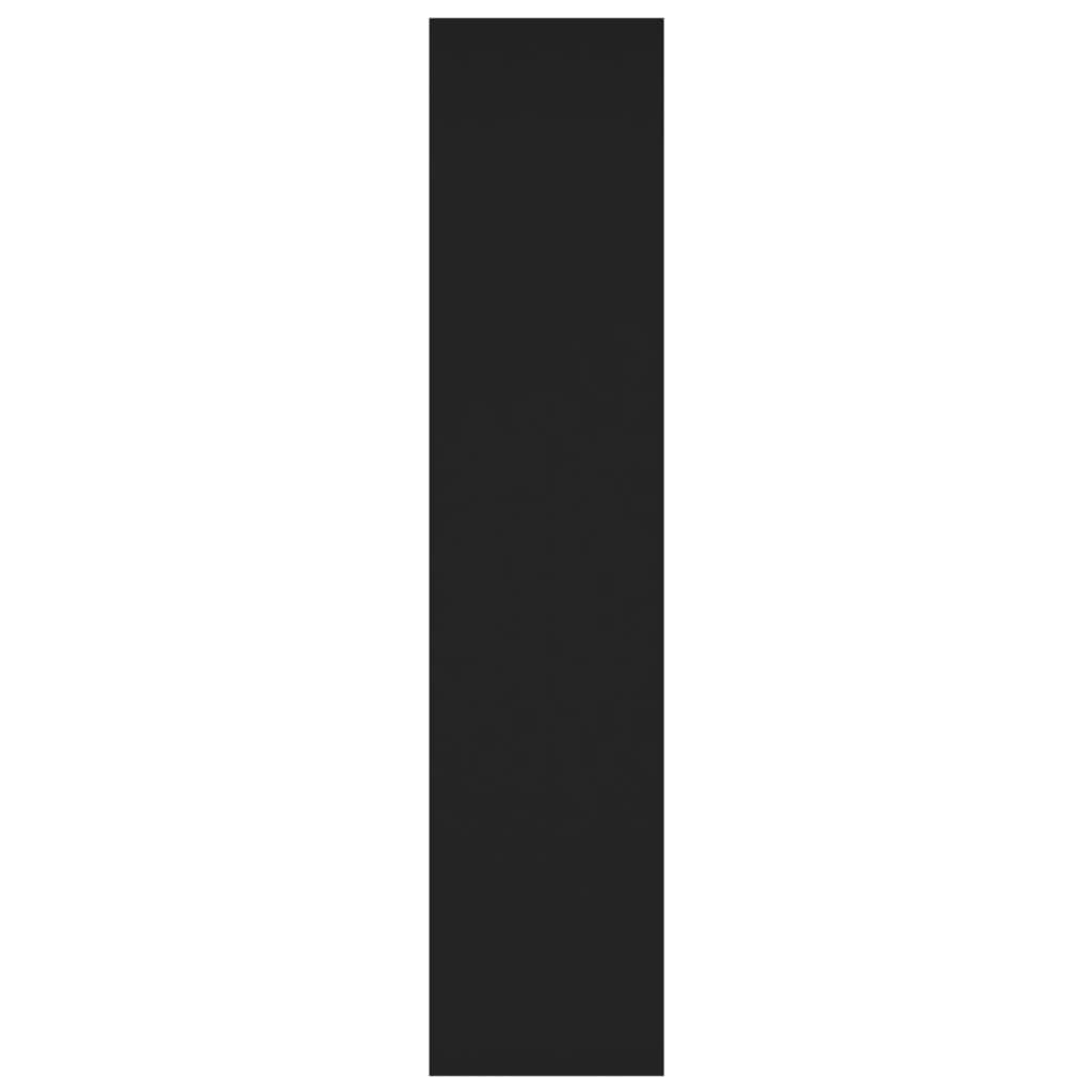 Bücherregal/Raumteiler Schwarz 100x30x135 cm