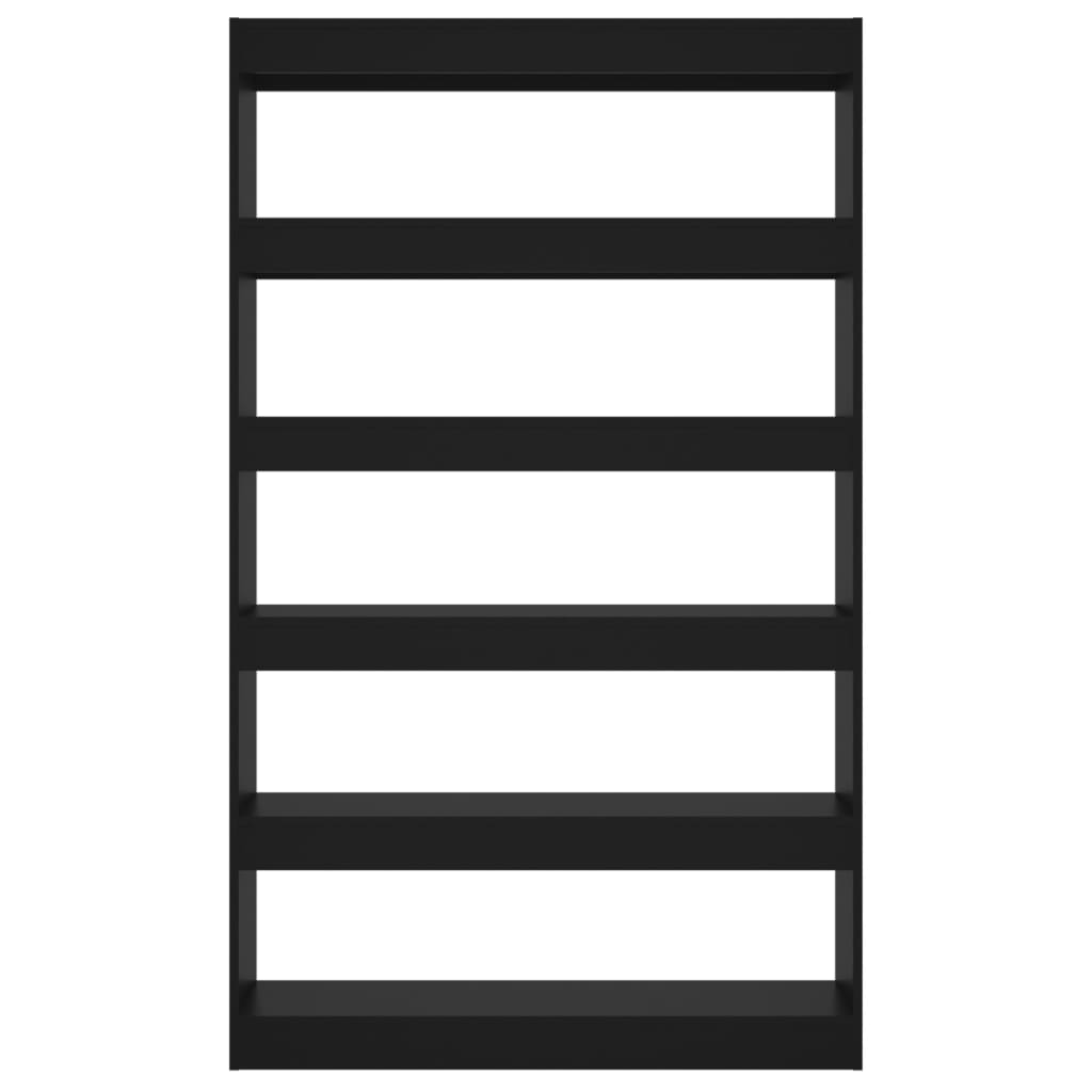 Bücherregal/Raumteiler Schwarz 100x30x166 cm