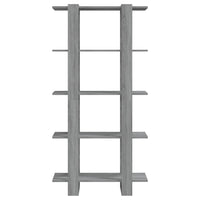 Thumbnail for Bücherregal/Raumteiler Grau Sonoma 80x30x160 cm Holzwerkstoff
