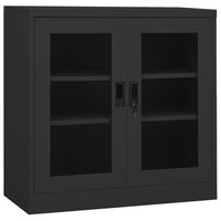 Thumbnail for Büroschrank mit Pflanzkasten Anthrazit 90x40x113 cm Stahl