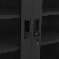 Thumbnail for Büroschrank mit Pflanzkasten Anthrazit 90x40x113 cm Stahl