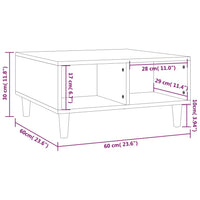 Thumbnail for Couchtisch Grau Sonoma 60x60x30 cm Holzwerkstoff