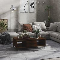 Thumbnail for Couchtisch Braun Eichen-Optik 103,5x60x35 cm Holzwerkstoff