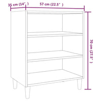 Thumbnail for Sideboard Räuchereiche 57x35x70 cm Holzwerkstoff