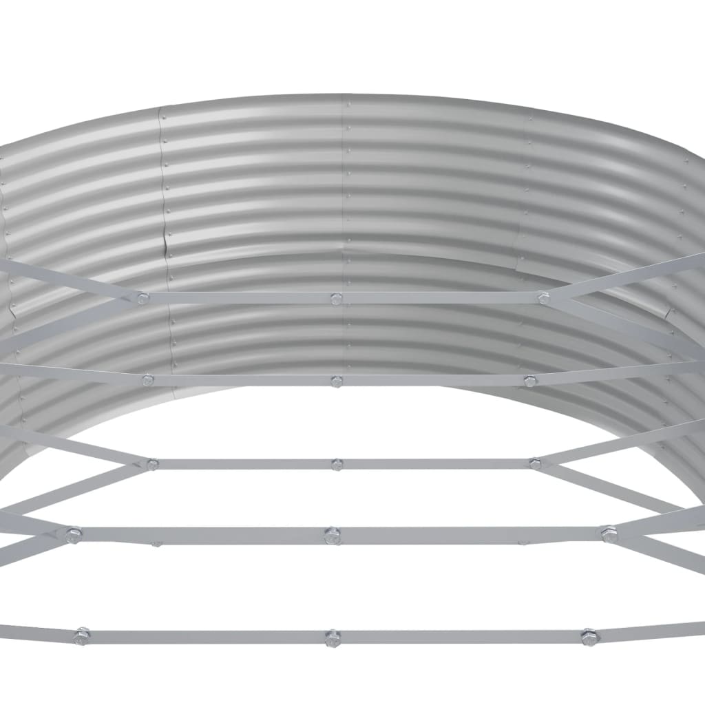 Hochbeet Pulverbeschichteter Stahl 544x100x36 cm Anthrazit