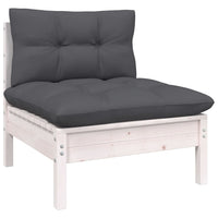 Thumbnail for 3-Sitzer-Gartensofa mit Anthrazit Kissen Massivholz Kiefer