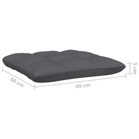 Thumbnail for 3-Sitzer-Gartensofa mit Anthrazit Kissen Massivholz Kiefer