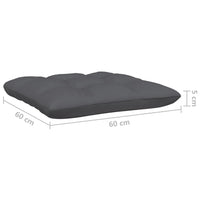 Thumbnail for 3-Sitzer-Gartensofa mit Anthrazit Kissen Massivholz Kiefer