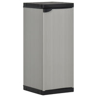 Thumbnail for Garten-Lagerschrank mit 1 Boden Grau und Schwarz 35x40x85 cm