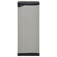 Thumbnail for Garten-Lagerschrank mit 1 Boden Grau und Schwarz 35x40x85 cm