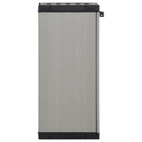 Thumbnail for Garten-Lagerschrank mit 1 Boden Grau und Schwarz 35x40x85 cm