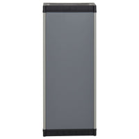 Thumbnail for Garten-Lagerschrank mit 1 Boden Grau und Schwarz 35x40x85 cm
